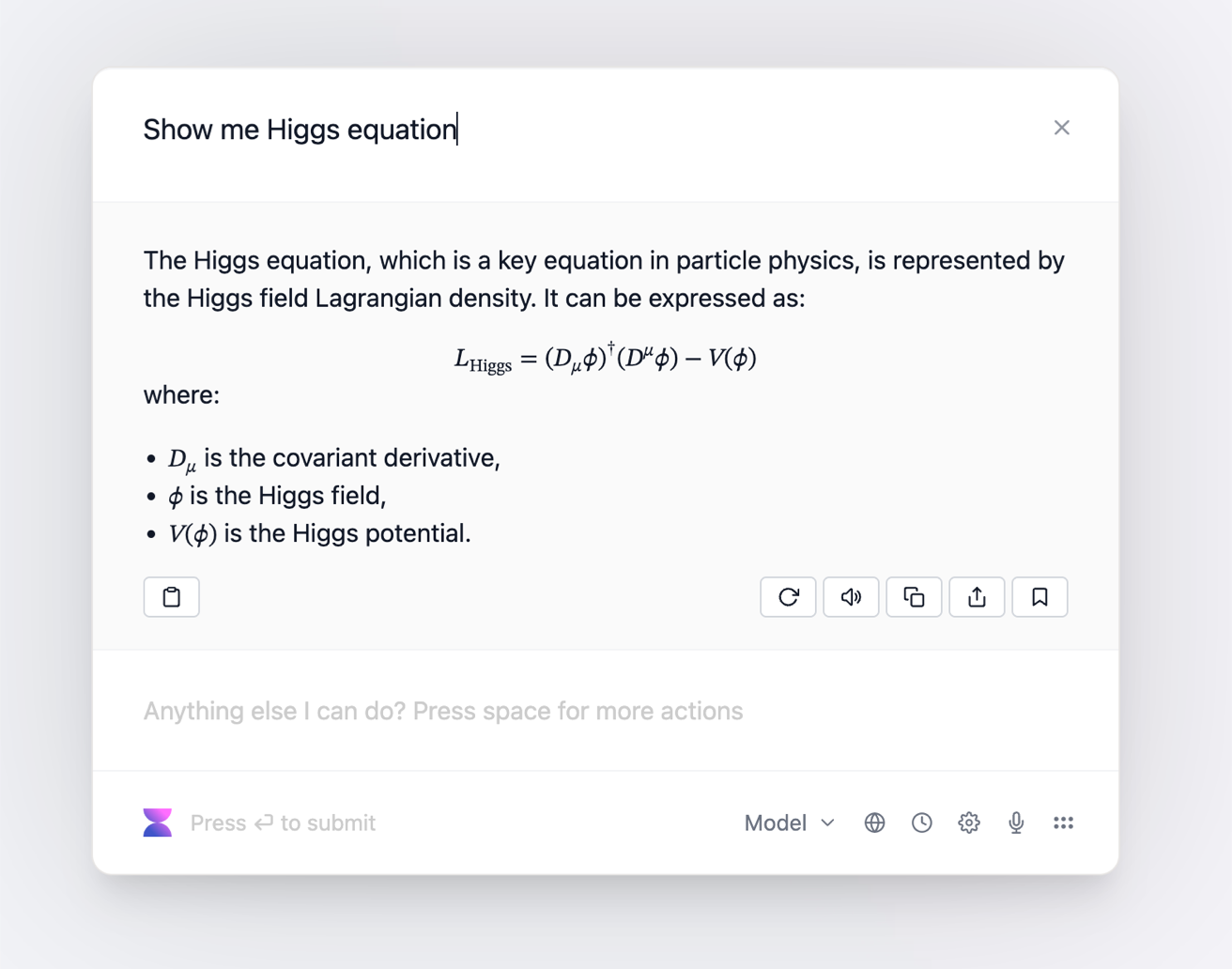 Math expressions in Voila